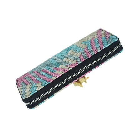 New long style 2 folded 12 slots wallet purse(图2)