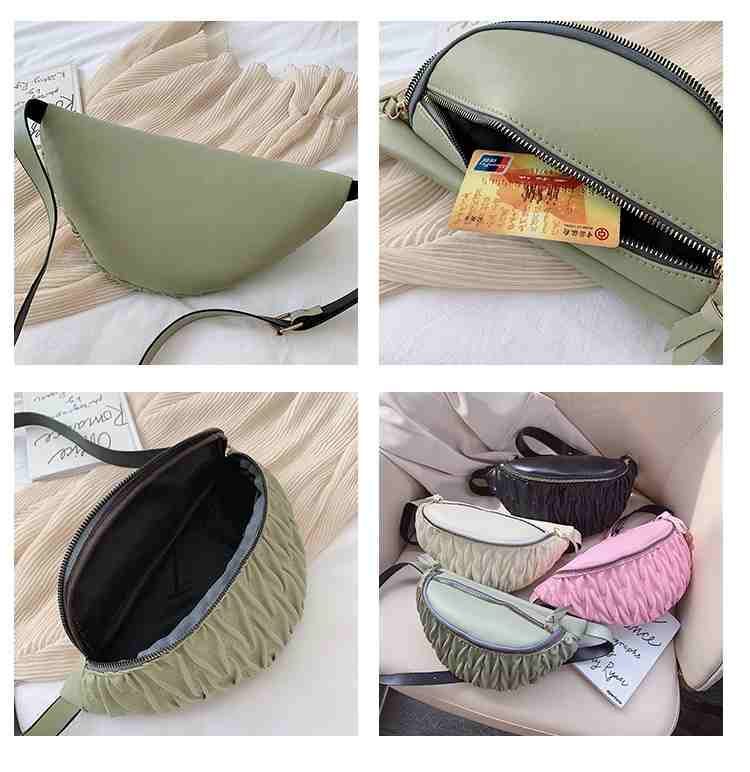 Large capacity leather mobile phone pouch chest waist pack  (图5)