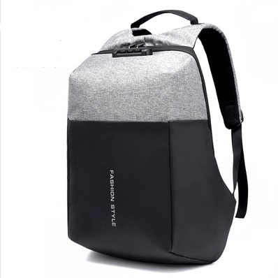 Anti-theft USB travel 15.6 16.5 luggage reflected backpack with password lock(图1)