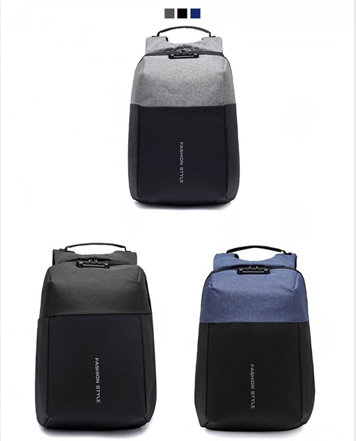 Anti-theft USB travel 15.6 16.5 luggage reflected backpack with password lock(图15)