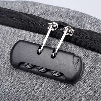 Anti-theft USB travel 15.6 16.5 luggage reflected backpack with password lock(图4)
