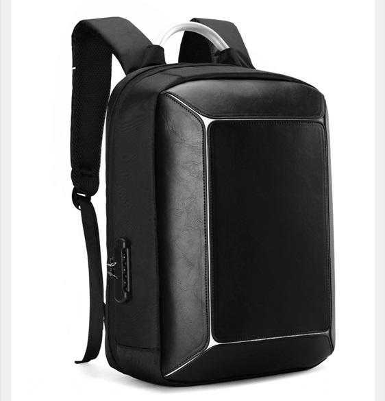 Waterproof 15 16 luggage reflected USB laptop backpack with password lock(图2)