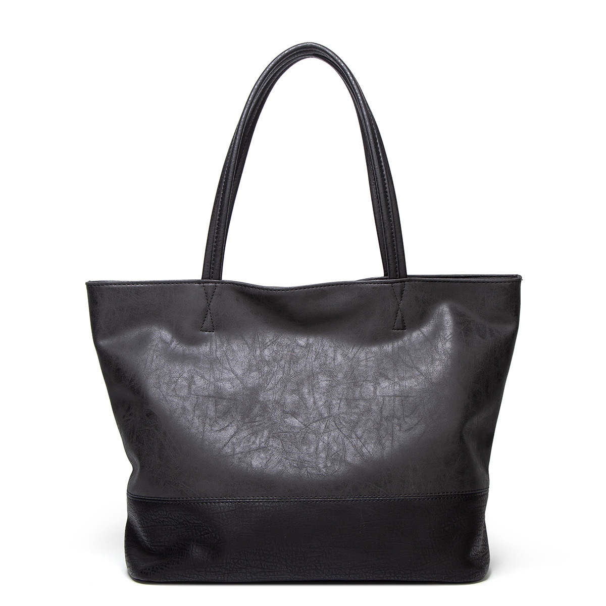 Large capacity soft pu leather shoulder tote bag(图5)