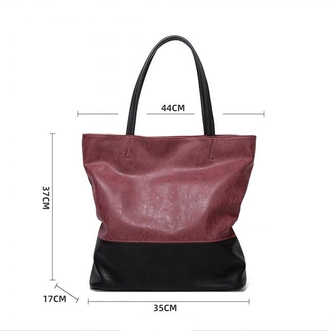 Large capacity soft pu leather shoulder tote bag(图6)