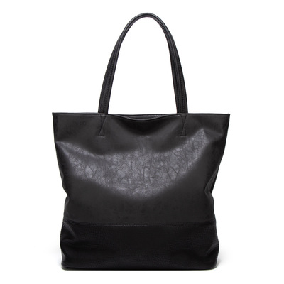 Large capacity soft pu leather shoulder tote bag(图1)