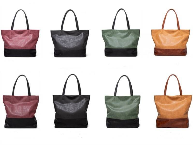 Large capacity soft pu leather shoulder tote bag(图10)