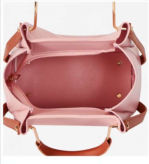 New fashion soft pu leather crossbody handbag tote bag(图1)