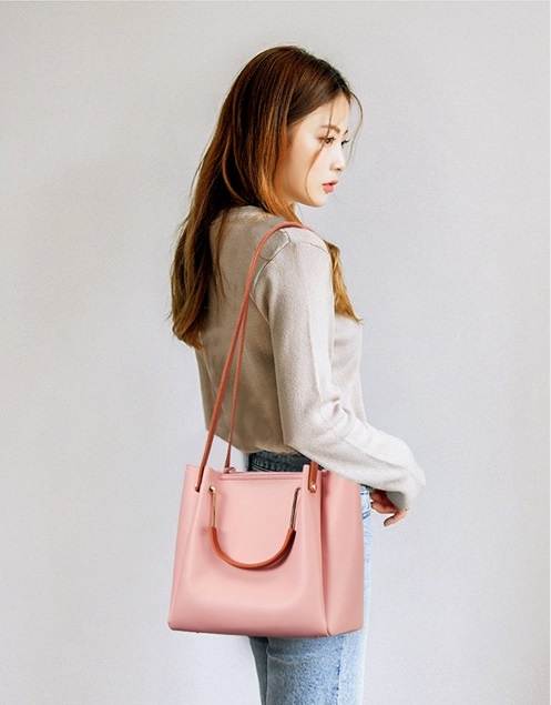 New fashion soft pu leather crossbody handbag tote bag(图7)