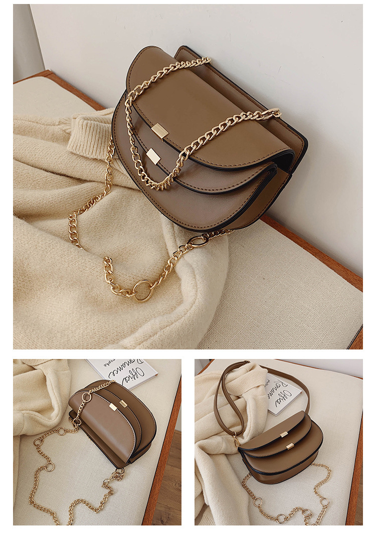 Designer cheap black brown organizer leather crossbody bag with flap (图4)