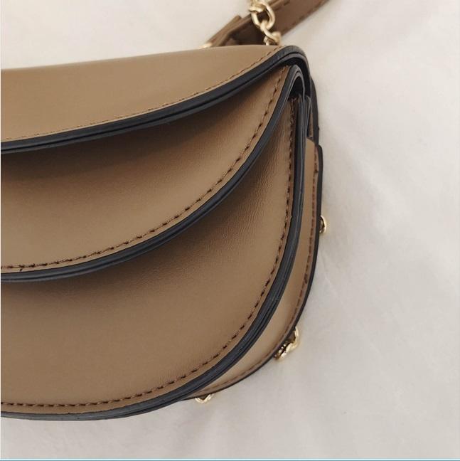 Designer cheap black brown organizer leather crossbody bag with flap (图14)