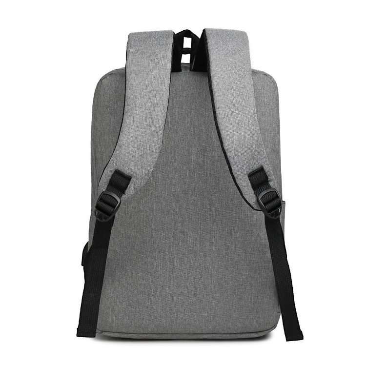 Business men reflective strip shoulder laptop backpack with USB charging port (图10)