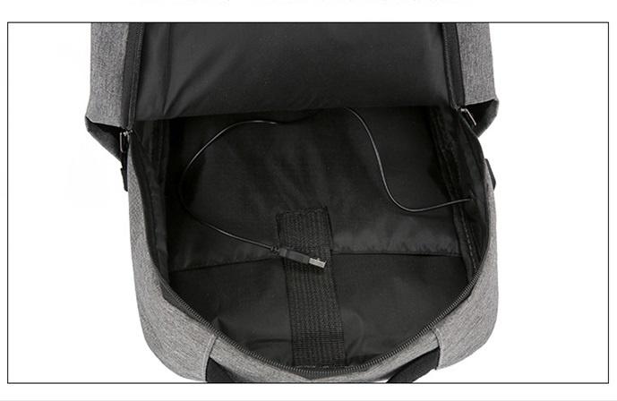 Waterproof 3 sets USB oxford notebook laptop bag backpack(图8)