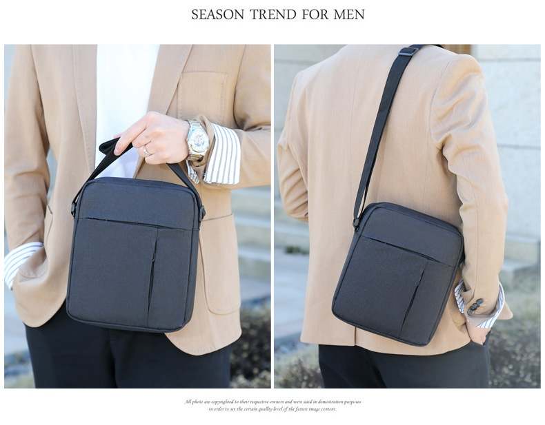 Fashion square polyester messenger bag for men boy(图13)